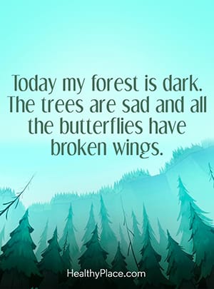 今天我的森林是黑暗的。树是悲伤的，所有的蝴蝶都折了翅膀。＂data-entity-type=