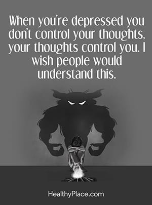 当你抑郁的时候，你不是在控制你的想法，而是你的想法在控制你。我希望人们能理解这一点。＂data-entity-type=