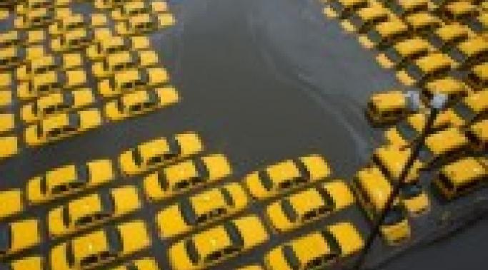 Cabs NYC Flooded