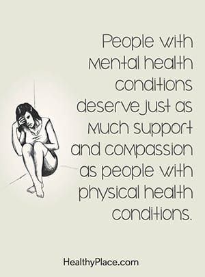 有心理健康状况的人值得与身体健康状况的人一样多的支持雷竞技到底好不好用和同情心。