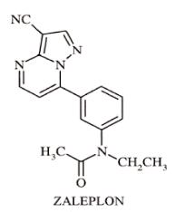 Zaleplon结构