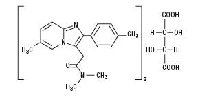 酒石酸唑吡坦化学结构