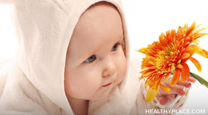 婴儿后的心理健康值得关注。在婴儿在健美的地方后，获得精神健康的提示。