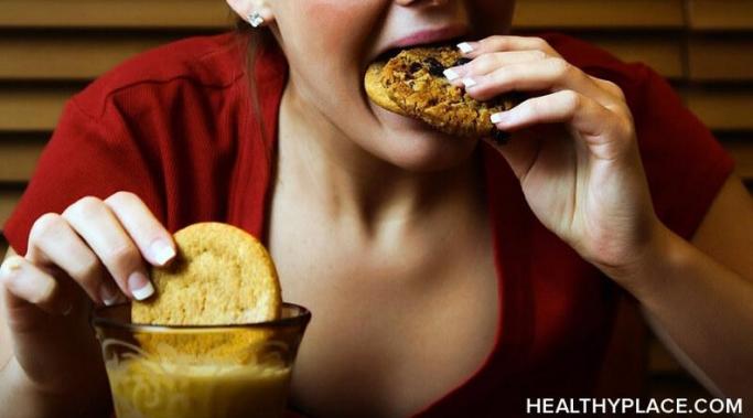 有些人会用暴食作为自残。了解为什么暴食可以在HealthyPlace自残。