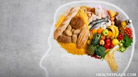 有联系的食物和心理健康。了解食物如何影响健康墙上的心理健康。