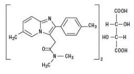 酒石酸唑吡坦的化学结构