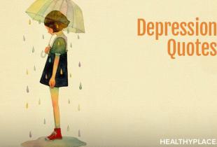 关于抑郁症和抑郁症的这些报价达成了疾病的不同方面。抑郁症引号设置在美丽，可共同的图像上。