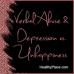 言语虐待和抑郁一起让你陷入一段有毒的关系中。在你意识到抑郁之前，你会感到不快乐。你能做什么?