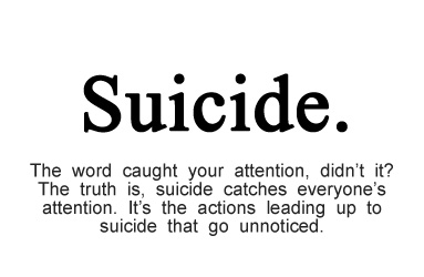 自杀和自私被认为是相辅相成的。但精神疾病欺骗了人们，让他们认为自杀是一种选择。自杀并不自私。读这篇文章。
